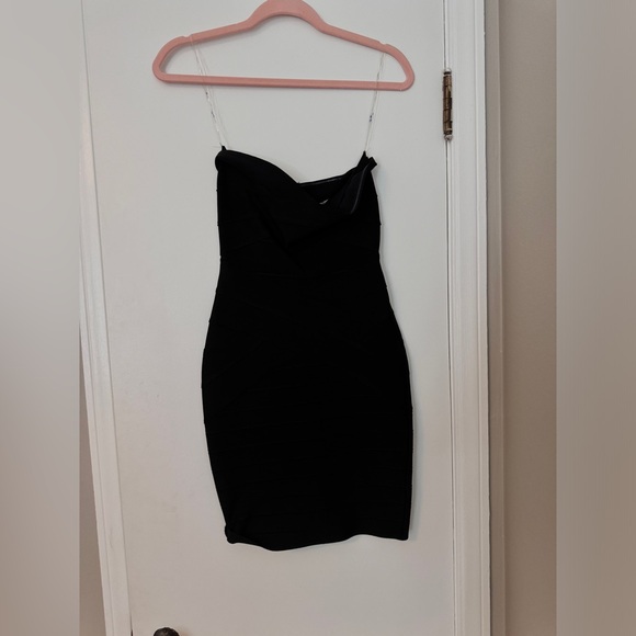 HOUSE OF CB Leyla Bandage Dress in Black - Picture 4 of 7